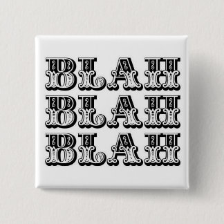Blah Blah-knop Vierkante Button 5,1 Cm