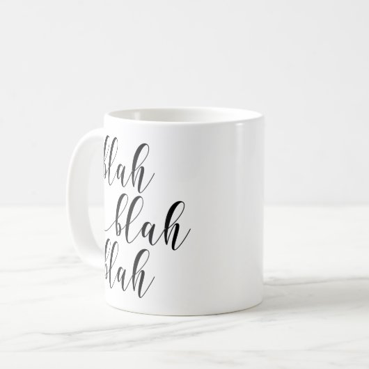 Blah Blah! Mok voor moderne scripttypografie (Voorkant links)