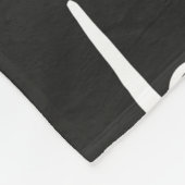 Blah blauw naadloos patroon. fleece deken (Hoek)