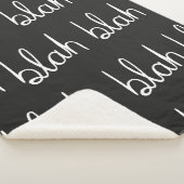 Blah blauw naadloos patroon. sherpa deken (3/4)