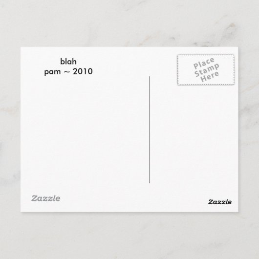 Blah Briefkaart (Achterkant)