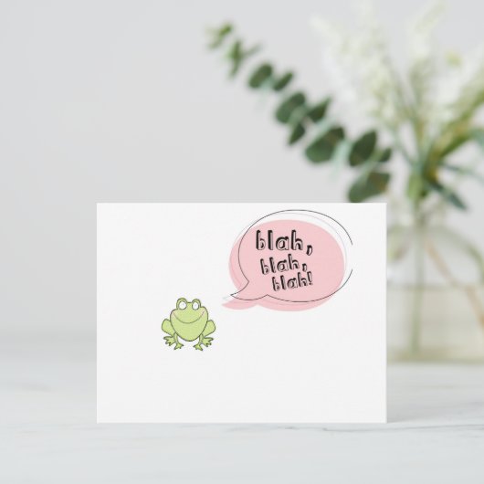 Blah Frog Briefkaart (Staand voorkant)