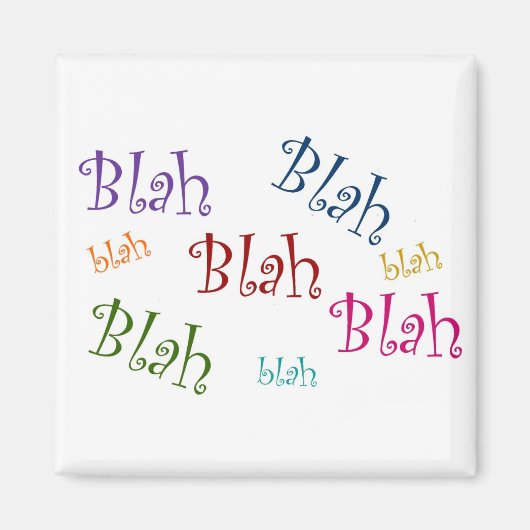 Blah magneet (Voorkant)