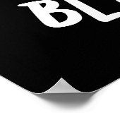 Blah-nana Grappige Banaan Pun Donker BG Poster (Hoek)