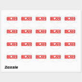 Blah Stamp Ronde Sticker (Vel)