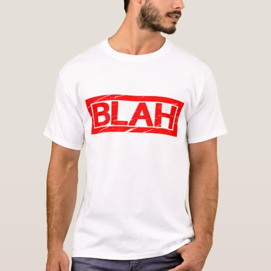 Blah Stamp T-shirt (Voorkant)