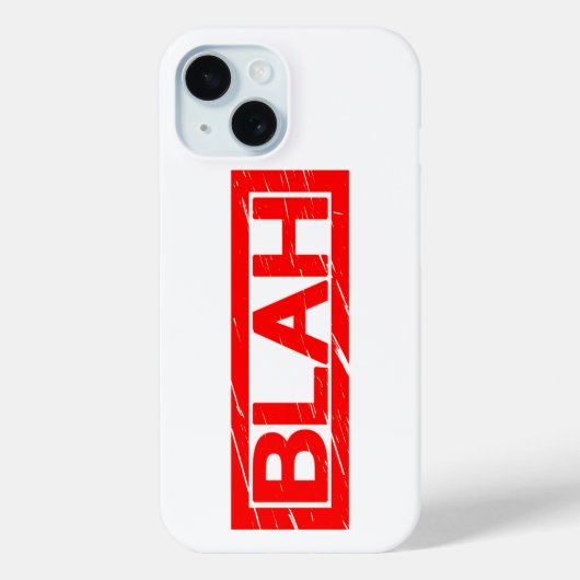 Blah Stempel Case-Mate iPhone Case (Achterkant)