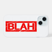 Blah Stempel iPhone 15 Case (Achterkant horizontaal)