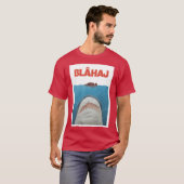 Blahaj Jaws Poster friends T-shirt (Voorkant volledig)