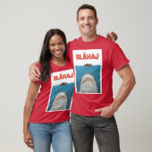 Blahaj Jaws Poster friends T-shirt (Unisex)
