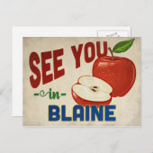 Blaine Minnesota Apple - Vintage Travel Briefkaart (Voorkant / Achterkant)