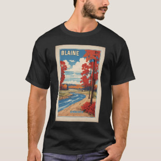 Blaine Minnesota USA Vintage Reizen Toerisme T-shirt