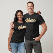 Blaine Retro Art Baseball Font  T-shirt (Unisex)