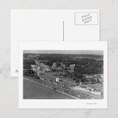 Blaine, WA Vogels Oog Uitzicht en Int. Vredespleis Briefkaart (Voorkant / Achterkant)