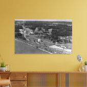 Blaine, WA Vogels Oog Uitzicht en Int. Vredespleis Canvas Afdruk (Insitu (Woonkamer))