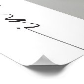 BLAIR Boho Arch Foto Memorial Begrafenis Welkom Poster (Hoek)