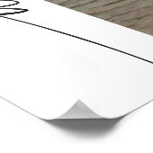 BLAIR Boho Arch Foto Vrijgezellenfeest Welkom Poster (Hoek)