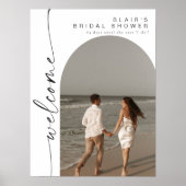 BLAIR Boho Arch Foto Vrijgezellenfeest Welkom Poster (Voorkant)