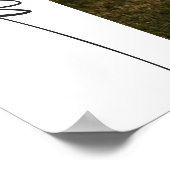 BLAIR Boho Arch Foto Vrijgezellenfeest Welkom Poster (Hoek)