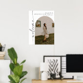 BLAIR Boho Arch Foto Vrijgezellenfeest Welkom Poster (Thuiskantoor)