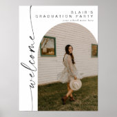 BLAIR Boho Arch Foto Vrijgezellenfeest Welkom Poster (Voorkant)