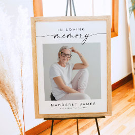 BLAIR Boho Foto Memorial Begrafenis Welkom Poster