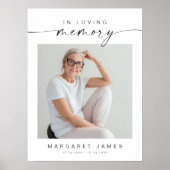 BLAIR Boho Foto Memorial Begrafenis Welkom Poster (Voorkant)