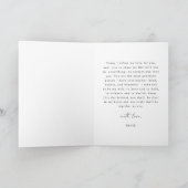 BLAIR Boho minimalistisch zijn bruiloft geloften K Kaart (Binnen)