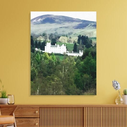 Blair Castle Canvas Kunst (Insitu (Woonkamer))