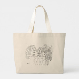 Blair Castle Highlander Airedale Terriers Canvas t Grote Tote Bag
