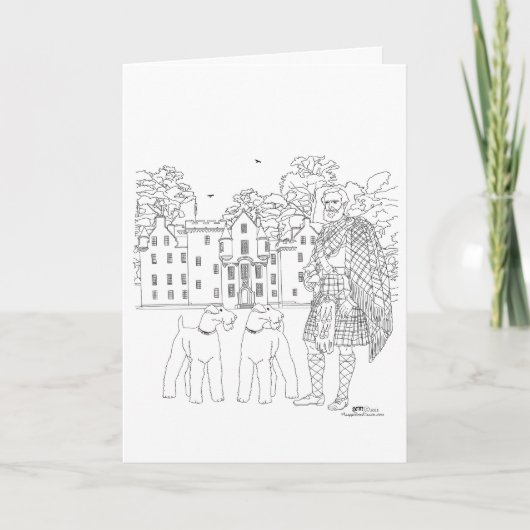 Blair Castle Scotland Kaart (Voorkant)