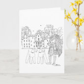 Blair Castle Scotland Kaart (Gele Bloem)