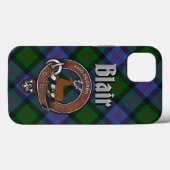 Blair Clan Badge & Tartan Phone Case (Achterkant (horizontaal))