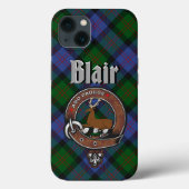 Blair Clan Badge & Tartan Phone Case (Achterkant)