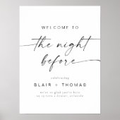 BLAIR de avond voor het repetitiediner van de brui Poster (Voorkant)