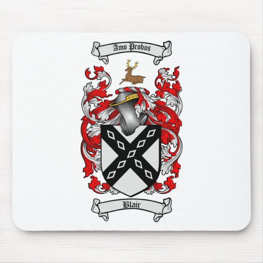 BLAIR FAMILIE CREST - BLAIR WAPENKAT MUISMAT (Voorkant)