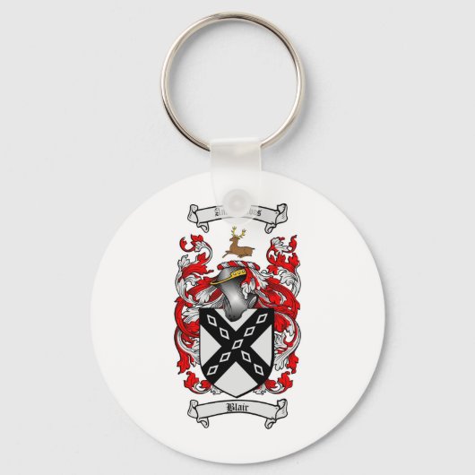 BLAIR FAMILIE CREST - BLAIR WAPENKAT SLEUTELHANGER (Voorkant)