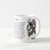 Blair Family Coat of Arms mok (Voorkant rechts)