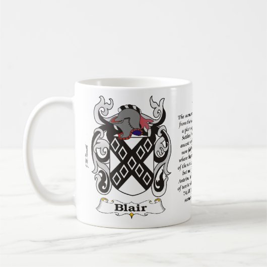 Blair Family Coat of Arms mok (Links)