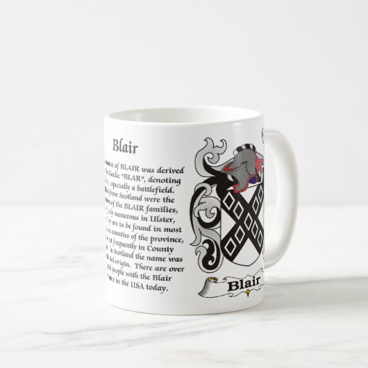 Blair Family Crest Mok (Voorkant rechts)