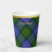 Blair Gepersonaliseerde Tartan Kerstmis Papieren Bekers (Achterkant)