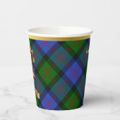 Blair Gepersonaliseerde Tartan Kerstmis Papieren Bekers (Links)