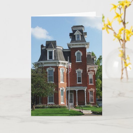 Blair House, Washington, Iowa Kaart (Gele Bloem)