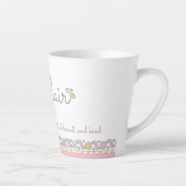 Blair Letter B-naam betekent monogram Latte Mok