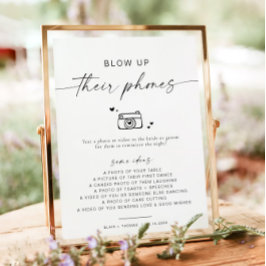 BLAIR minimalist blazen hun telefoons Photo Hunt Poster