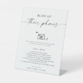 BLAIR minimalist blazen hun telefoons Photo Hunt Reclamebord Met Voetstuk (Voorkant)