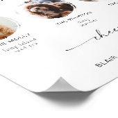 BLAIR Minimalist Boho 3 Foto Pet Signature Drink Poster (Hoek)