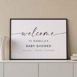 BLAIR Minimalist Boho Baby Shower Welcome Sign Poster<br><div class="desc">This baby shower welcome sign features a boho handwritten font and modern minimalist design. Edit all the colors and *most* wording to meet your needs. This welcome sign makes the perfect addition to your modern,  contemporary,  industrial,  or bohemian baby celebration.</div>