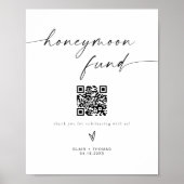 BLAIR Minimalist Boho Huwelijksreis Fonds Trouwbor Poster (Voorkant)
