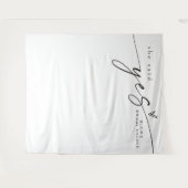 BLAIR minimalist boho ze zei ja Vrijgezellenfeest Wandkleed (Voorkant (horizontaal))